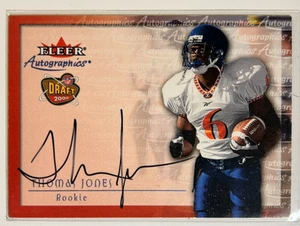 Thomas Jones AUTO~RC Fleer Autographics 2000 Tradition Rookie Autograph Card SP - Picture 1 of 2