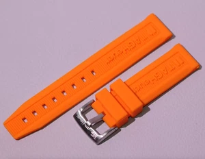 Für Tag Heuer Uhr ORANGE echt Kautschuk Armband Band Bracelet 20/22/24 mm - Bild 1 von 16