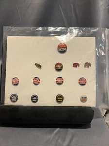 Vintage Political Pins-13 Pins - Picture 1 of 4