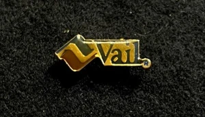 Alfiler de esquí VAIL insignia COLORADO resort recuerdo solapa de viaje - Imagen 1 de 3