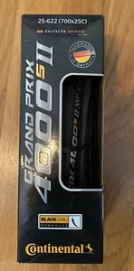 CONTINENTAL Grand Prix GP4000sII 700 x 25c Black Chili Bike Tire NEW IN BOX - Picture 1 of 2