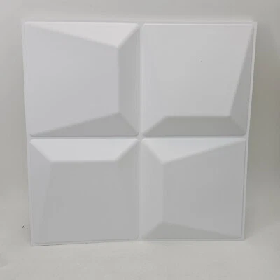 Difusor de sonido acústico 12 paneles 3D 19,7 X 19,7 X 1 pulgadas blanco 20x20 33 pies² Foto 1 de 4