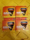 LOT OF 4 Gillette Fusion 5  Razor Blade refills New Packs of 8 Cartridges sealed