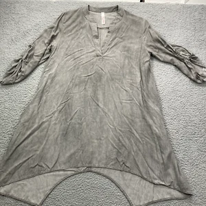My Story Womens Shift Top Gray Small Coastal Grandma Made in USA - Foto 1 di 9