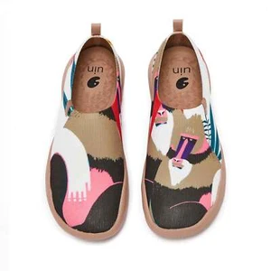 Zapatos de viaje para caminar UIN mocasines cómodos tejidos (mandril) para mujer - Imagen 1 de 8