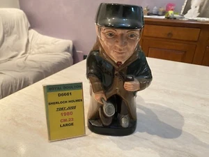 Royal Doulton Krug D6661 Sherlock Holmes Toby Jugs 1980 Sonderedition 22 cm - Bild 1 von 10
