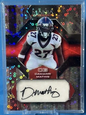 Damarri Mathis 2022 Wild Card Auto Mania #4 of 10! Card AMA-H24. Donut Circles - Image 1 of 2