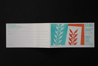 GB £1.80 Brighter Writer booklet FU4B * B1 cylinder translucent paper - Image 1 of 3