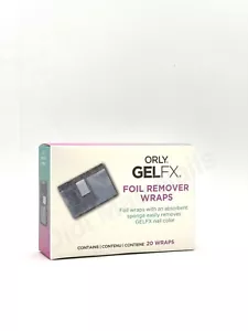 ORLY GELFX Nail - FOIL REMOVER WRAP - 20 Wraps/Pack - Picture 1 of 1