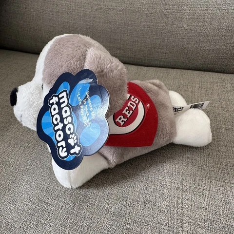 Cincinnati Reds MLB Plush Dog Mascot Factory- Talks “Let’s Play Ball” NWT Cover