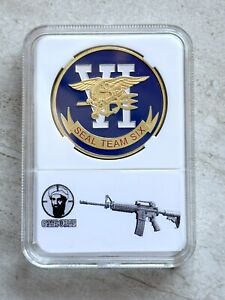 US NAVY SEAL TEAM SIX Challenge Coin - Seal Team VI With Case