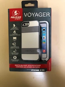 NEU Pelican Progear Voyager Hülle mit Holster für iPhone 5s/5/SE weiß/grau - Bild 1 von 4