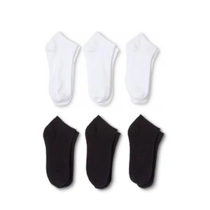 120 Pairs Men's Low Cut No Show Socks 9-11 or 6-8 Black or White - Bulk - Picture 1 of 7