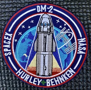 NASA SPACEX DM-2 FIRST CREWED FLIGHT - F9 ISS MISSION PATCH - 3.5” DIAMETER - Picture 1 of 1
