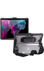 For Microsoft Surface Pro 8 9 10 Hybrid Rubber Tablet Case Shoulder Hand Strap - Picture 1 of 4