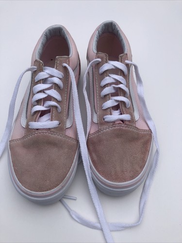 Scarpe basse Vans Off the Wall skate SK8 rosa bambini taglia 3 tela scamosciata