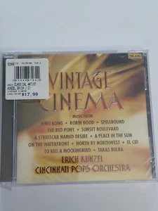 Vintage Cinema Erich Kunzel Cincinnati Pops Orchestra Sealed CD 2008 NOS Movies - Imagen 1 de 2
