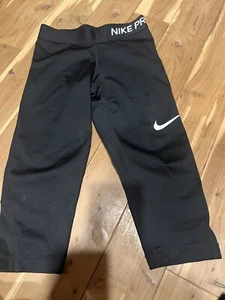 girls nike pro capri leggings - Picture 1 of 2