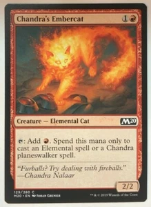 MTG Chandra's Embercat Core Set 2020 129/280 Regular Common - Picture 1 of 1