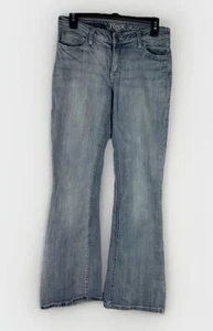 Pantalones de mezclilla acampanados para mujer Y2K Wranglers Rock 47 talla 5/6x31 tiro bajo con botones - Imagen 1 de 8