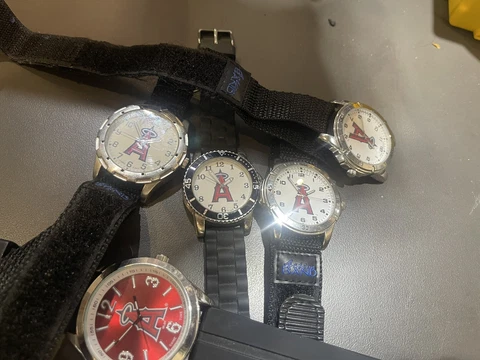 Los Angeles Angels Lot of  5 Watches DEPARTMENT STORE RETURNS   Game time Cover