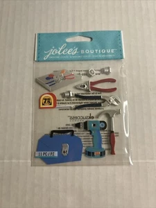 Jolees Boutique Sammelalbum Aufkleber WERKZEUGE Werkzeugkiste Hammer Schraubenschlüssel Bohrer Zange RAR - Bild 1 von 1