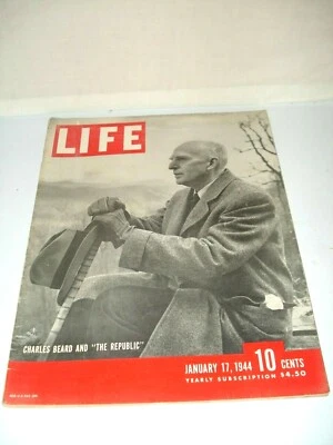 VINTAGE LIFE MAGAZINE CHARLES BEARD & "THE REPUBLIC" JAN 17 1944 - CLASSIC ADS  Foto 1 de 4