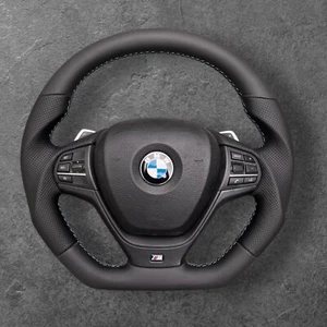 BMW X3 F25 X4 F26 M SPORT WIPPEN SCHALTWIPPEN CUSTOM LENKRAD MIT FLACHER UNTERSEITE - Bild 1 von 6