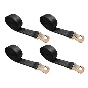 USA 4 Pack 2" x 10' Wheel Lift Rollback Strap w/ Flat Snap Hook for Tow Dolly - Foto 1 di 7