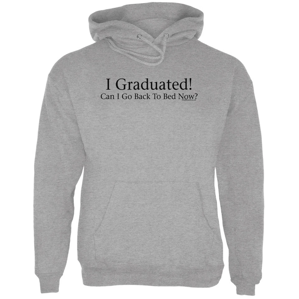 ¡Me gradué! Sudadera con capucha gris deportiva para adultos Foto 1 de 1