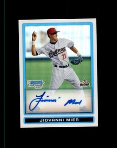 2009 Bowman Prospects Chrome Refractor #BDPP84 Jiovanni Mier AUTO #103/500