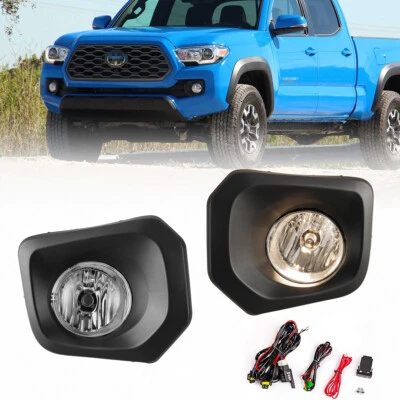  2016 - 2023 年丰田塔科马 SR/SR5 雾灯透明灯+电线+开关 — 第 1/4 张图片