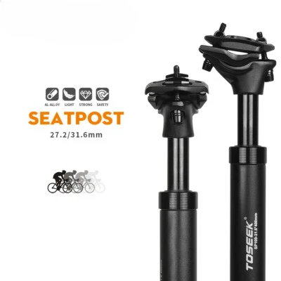 Tija de sillín de bicicleta MTB con suspensión cuentagotas 27,2/31,6 mm con tija de sillín amortiguador Foto 1 de 4