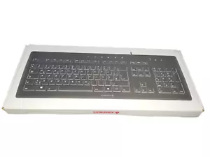 Cherry Stream Tastatur kabelgebunden USB SX Scherenmechanismus QWERTZ flüsterleiser Stil - Bild 1 von 4