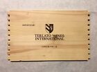 1 Rare Wine Wood Panel Terlato International Vintage Crate Box Side 11/18 480B