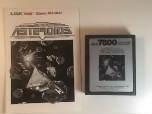Atari 7800 Asteroids cartridge and instruction manual Tested and working. - Picture 1 of 3