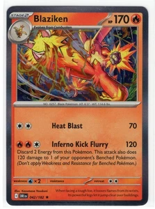 Pokemon Destined Rivals - 042/182 Blaziken Holo - Picture 1 of 1