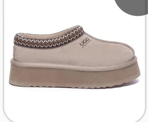 Ugg Tazz Platform Slippers US Size Men’s 5 Women's 6 Eu 37, Sand, 100% Authentic - Picture 1 of 3