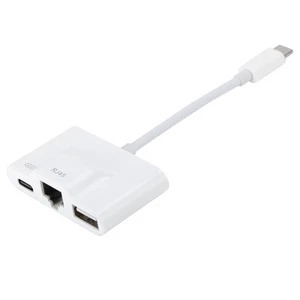 Ethernet Adapters USB Rechargeable TypeC External Wired Networking Card For Comp - Picture 1 of 16