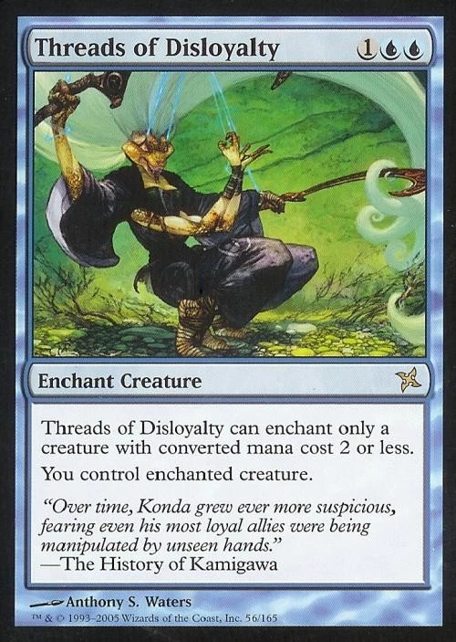 Threads of Disloyalty - Medium Play MTG Betrayers of Kamigawa - Image 1 of 1