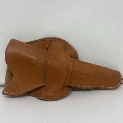 Funda revólver de cuero occidental vintage estilo lazo mexicano se adapta a marco mediano de 4-5 Foto 1 de 4