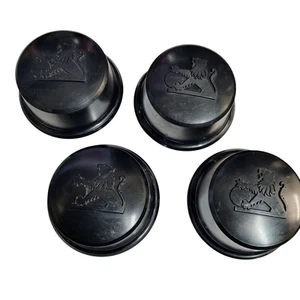 NOS Holden Commodore VH VK 4 Cyl Wheel Centre Caps Set Of 4 Black 92017000 - Picture 1 of 5