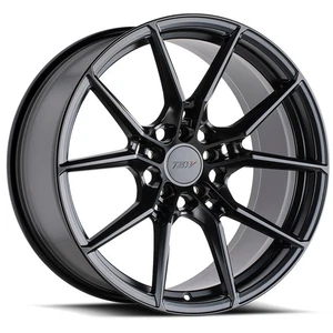 (1) 20x10 +40 TSW Neptune 5x112 Semi Gloss Black Wheel - Picture 1 of 3