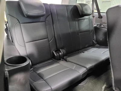 2015-2019 GMC Yukon XL Black Leather 3rd Row Split Bench Seat, Power Folding - Image 1 of 4