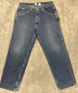Calvin Klein Jeans Mens 36x34 Carpenter Double Stone Wash Baggy Hammer Loop Y2K - Picture 1 of 22