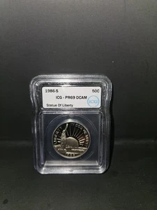 1986-S ICG PR69 DCAM Statue of Liberty Half Dollar Coin - Picture 1 of 4