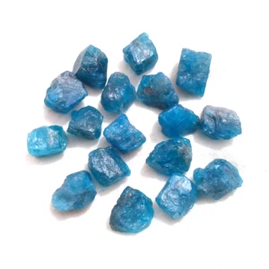 Natural Azul Apatita Crudo 17 Piezas 8-10 MM Azul Apatita Cristal Áspero... - Imagen 1 de 9