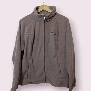 Columbia Womens Benton Springs Full Zip Fleece Jacket Medium Dusky Rose Brown 1X - Picture 1 of 10