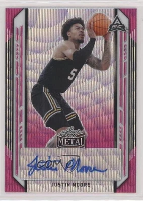 2021-22 Leaf Metal Pink Wave /20 Justin Moore #BA-JM1 Auto - Image 1 of 2