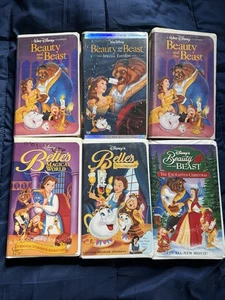 Beauty and the Beast x 3, Tales of Friendship, Magical World, Enchanted XMas VHS - Picture 1 of 9